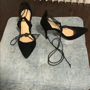 Black heels with Lace